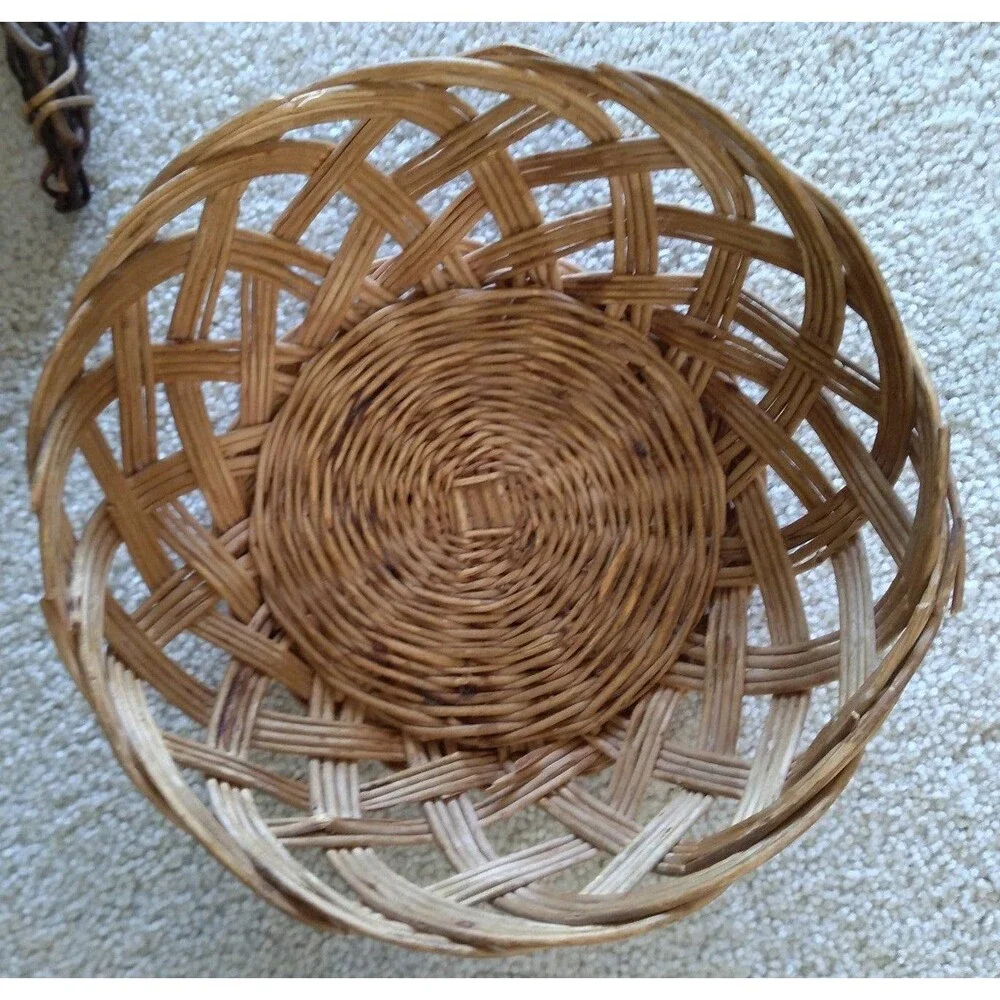 Boho-Chic Wall Decor/Wicker Vase